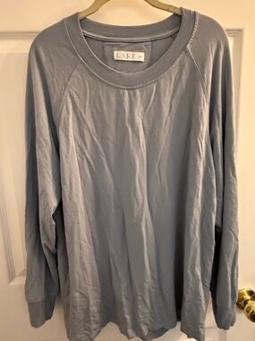 LAKE Women's Light Blue Crewneck Sleep Shirt